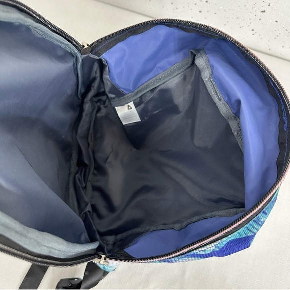 Fila Navy Blue and Pink Floral Backpack - Picture 12 of 16